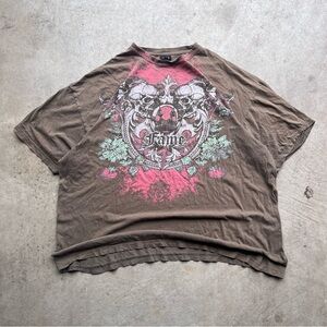 Vintage Y2K Hoiz Grunge Graphic T Shirt